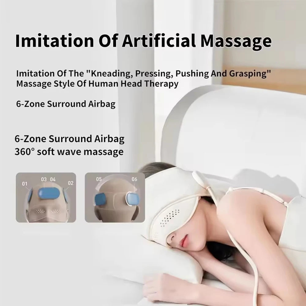 Head Massager Air Pressure Eye Massage Graphene Heating Device