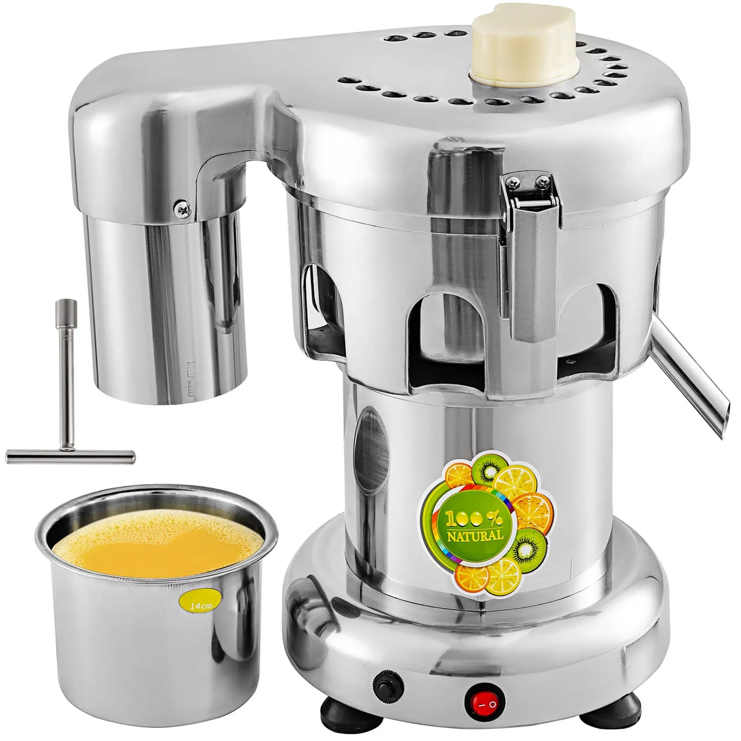 VEVOR 370W Electric Juice Extractor Stainless Steel Commercial Juicer