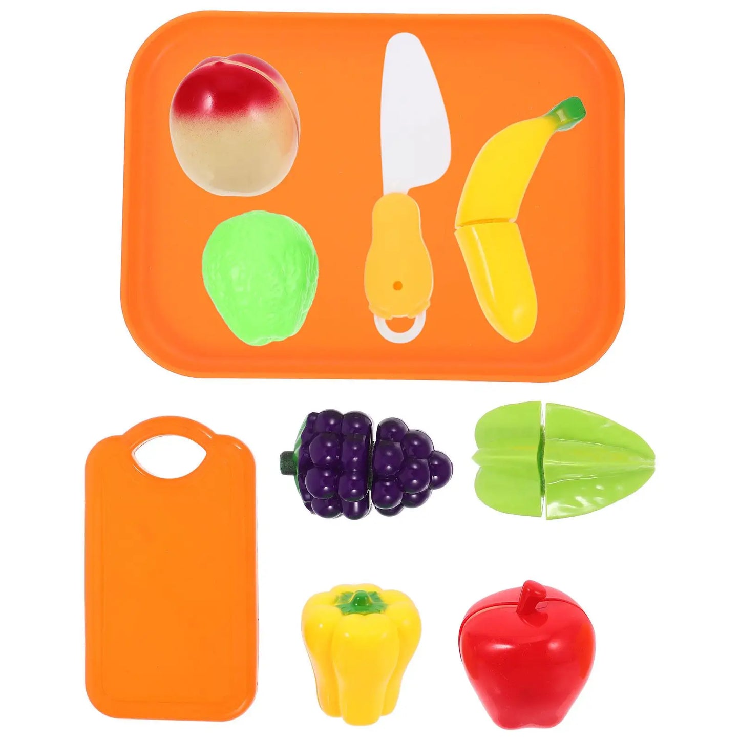TOYMYTOY Simulation Cutting Fruit Toy Set Pretend Kitchen