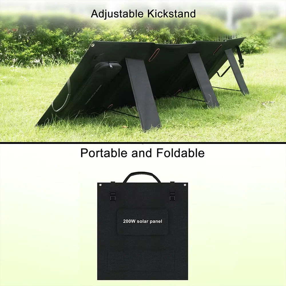 SOLARPLAY 200W Portable Foldable Solar Panel for Camping