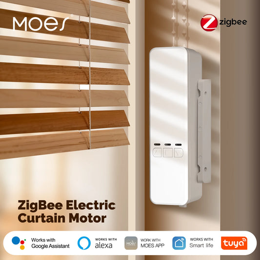 MOES Zigbee Chain Roller Blinds Smart Curtain Motor App Control