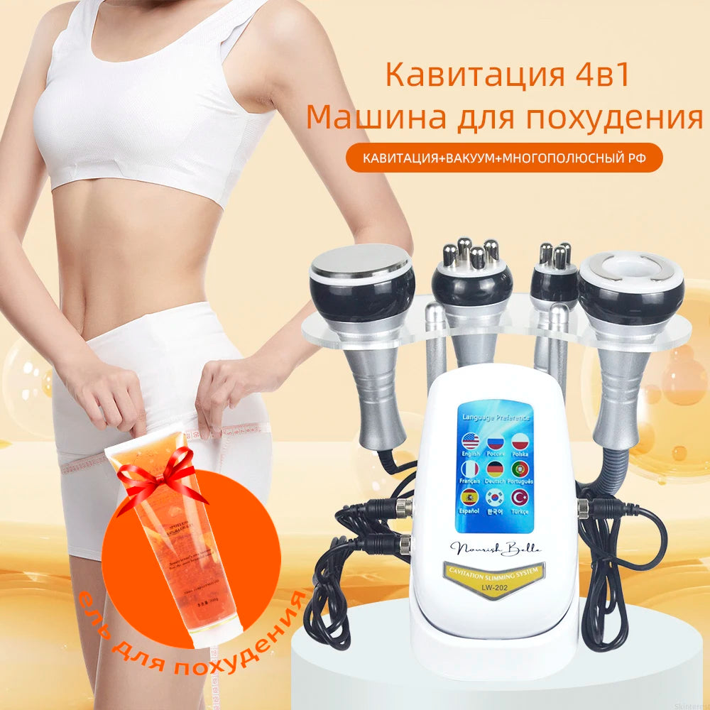 Ultrasonic Cavitation Body Slimming Machine Facial Massager