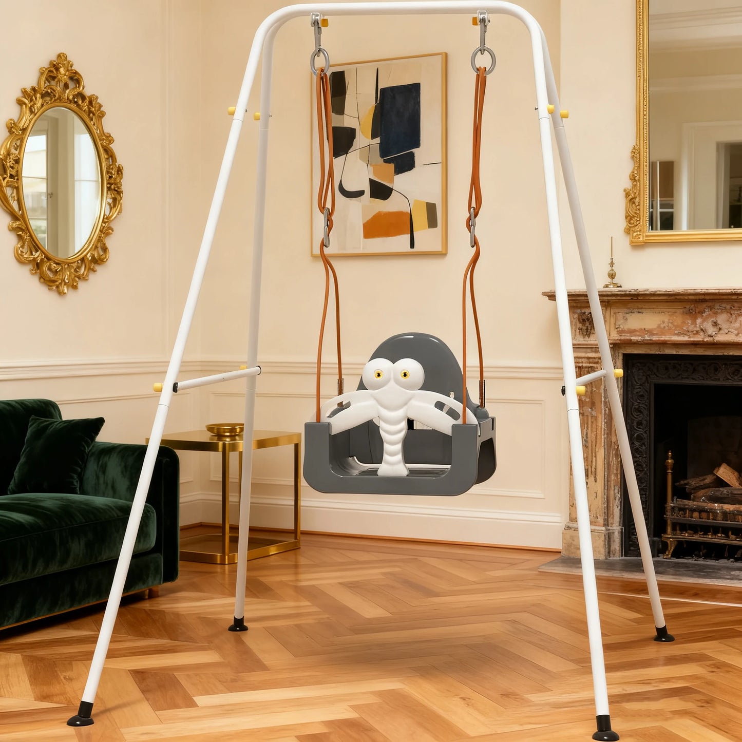 YUKOOL 3 In 1 Swing Set For Indoor Outdoor Playground