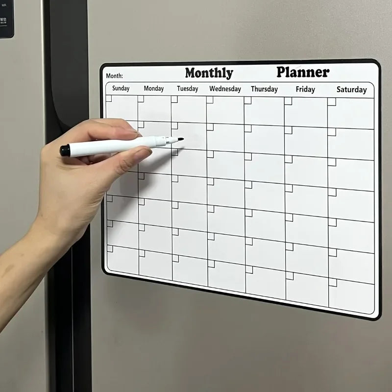 Magnetic Dry Erase Calendar Monthly Planner for Home Office