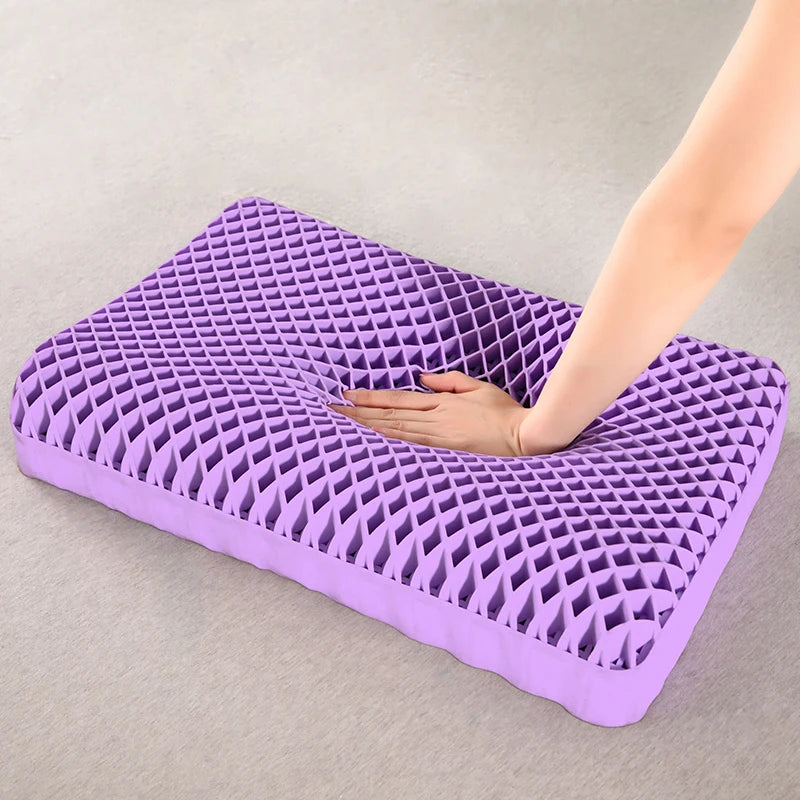 Breathable TPE Pillow With Air Layer For Cervical Neck Support