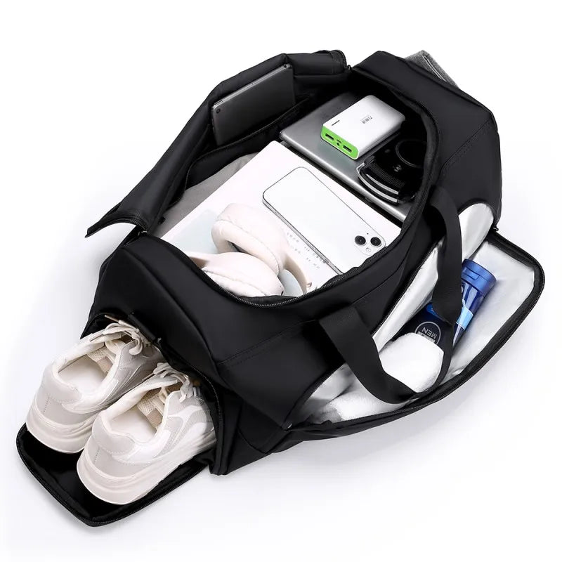 HebeiChoice MultiCompartment Gym Bag With Shoes Storage
