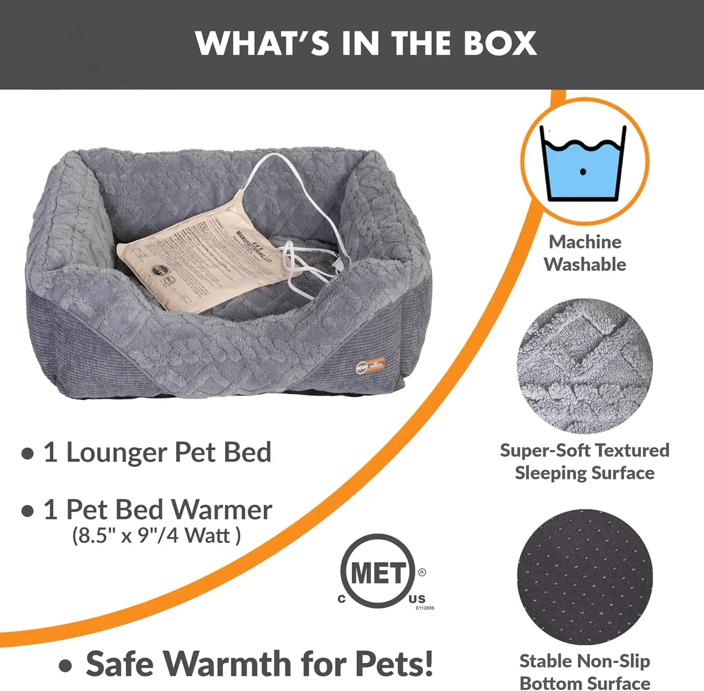 K H Pet Products Thermo Pet Lounge Sleeper Indoor Bed