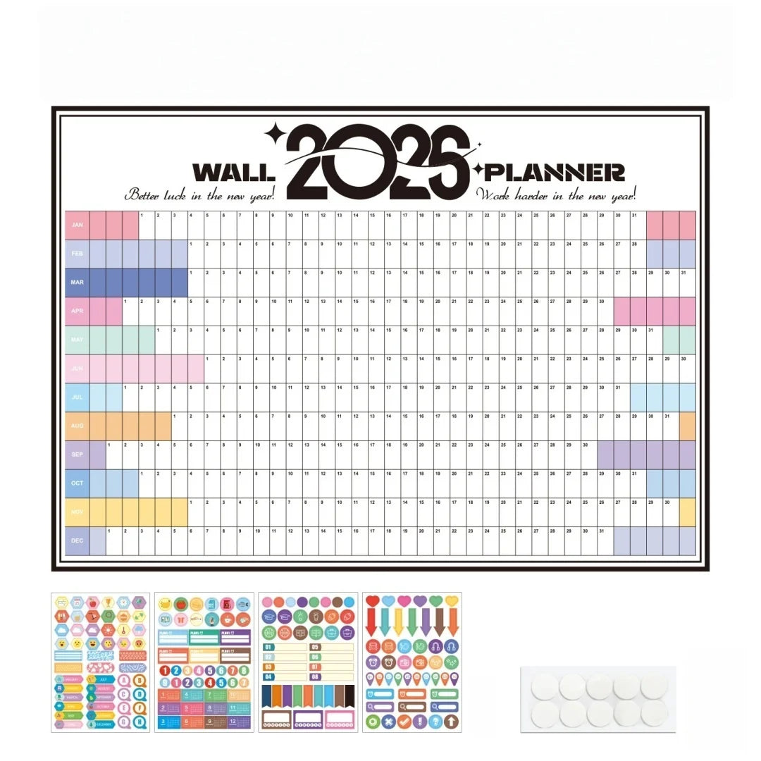 Habit Tracking Wall Planner