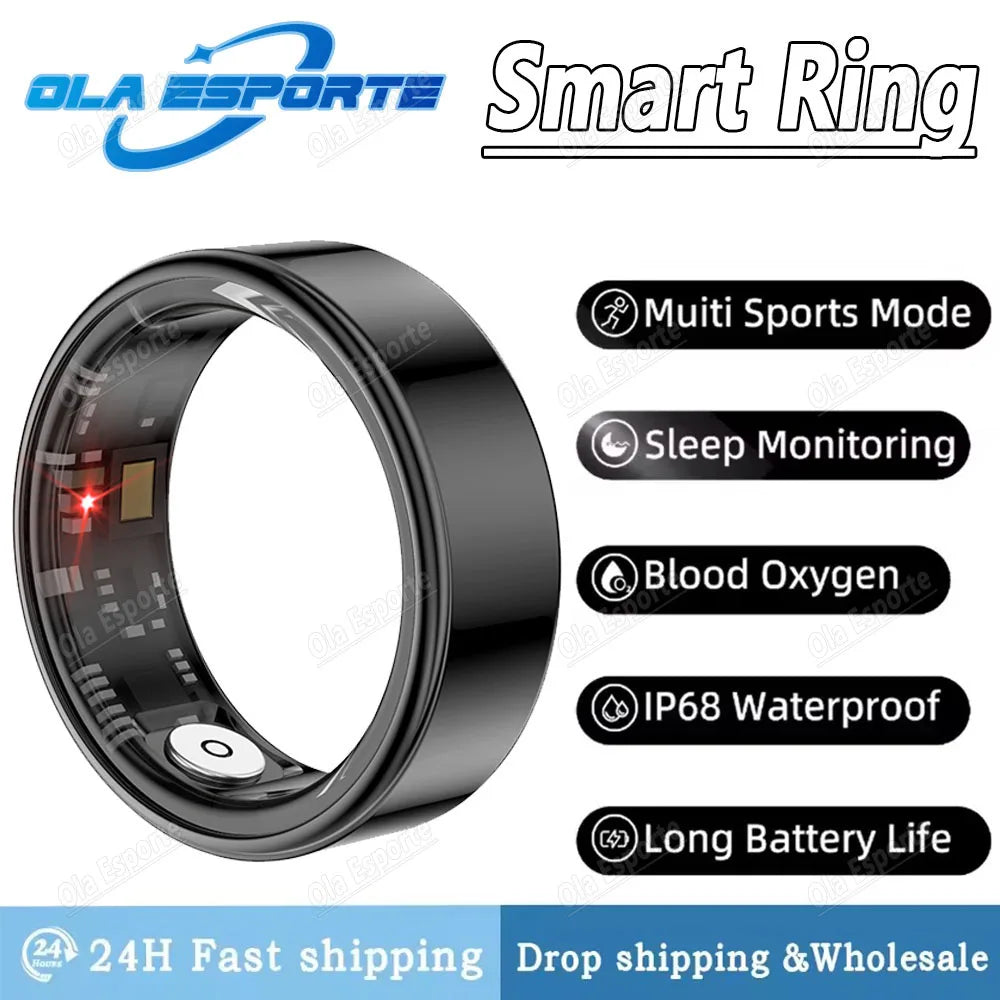 Ola Esporte Smart Ring Heart Rate Blood Oxygen IP68 Waterproof