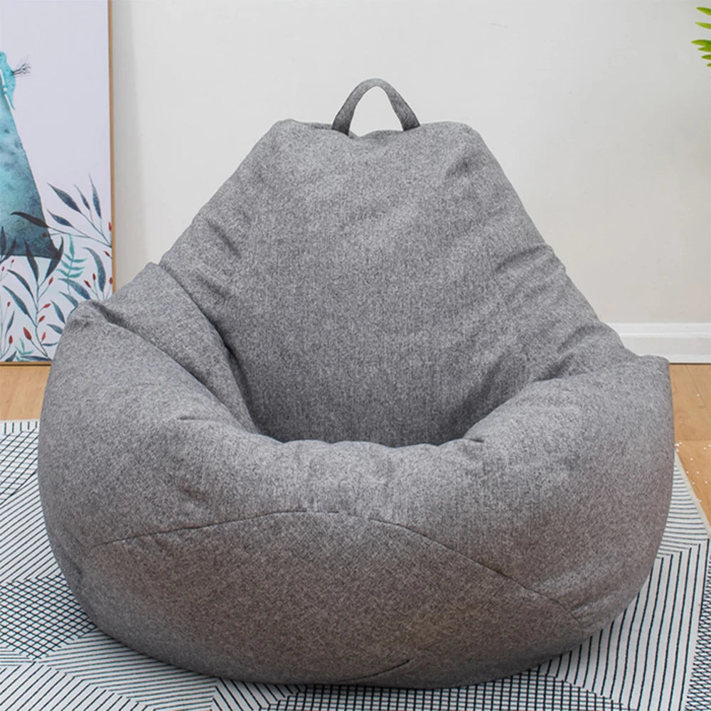 Bean Bag Lazy Seat Chair Sofa Cover Soft Fluffy Fabric