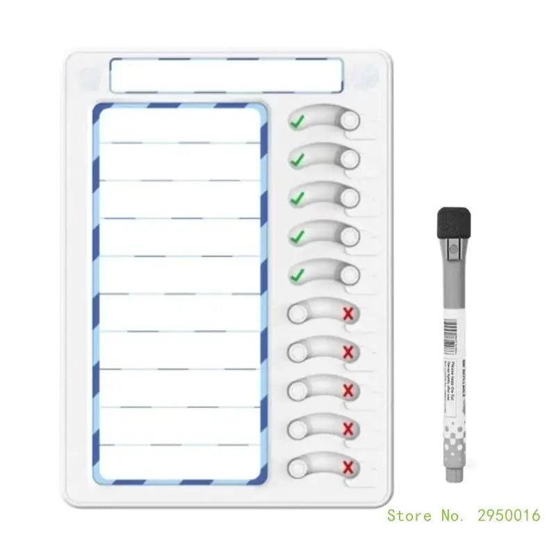 ADHD Erasable Sliding Chore Chart To Do List Routine Planner