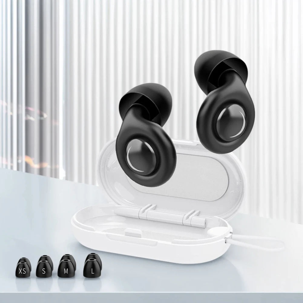 APWIKOGER Reusable Silicone Snore Blocker Ear Plugs Anti Noise Motorcycle