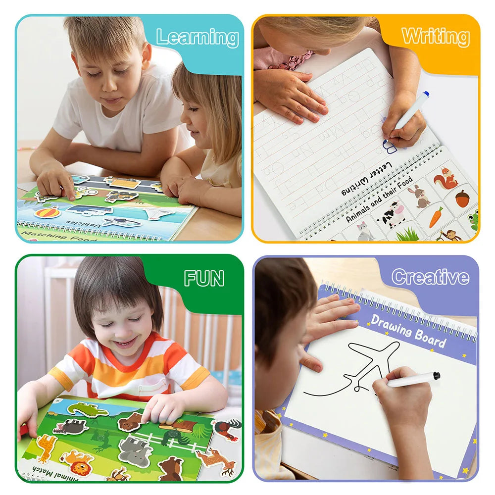 Busy Book For Toddlers Preschool Learning Activities Autism Sensory Toys