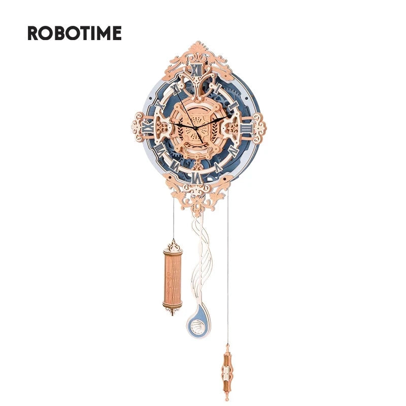 Robotime LC701 Mechanical Clock Puzzle Kit For DIY Wall Decor