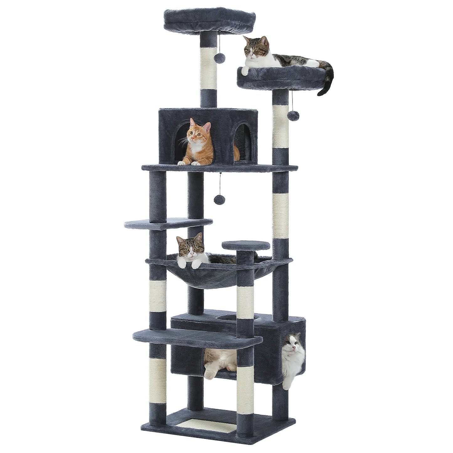 PAWZ Road Cat Tree Tower With Sisal Scratching Posts