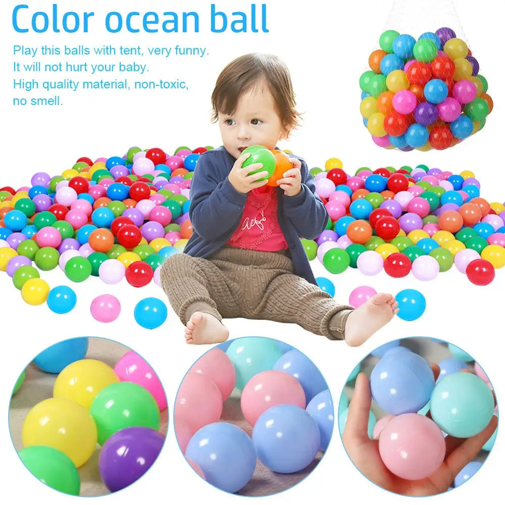 100Pcs Outdoor Beach Ball Set Soft Latex Foam Toys For Pool