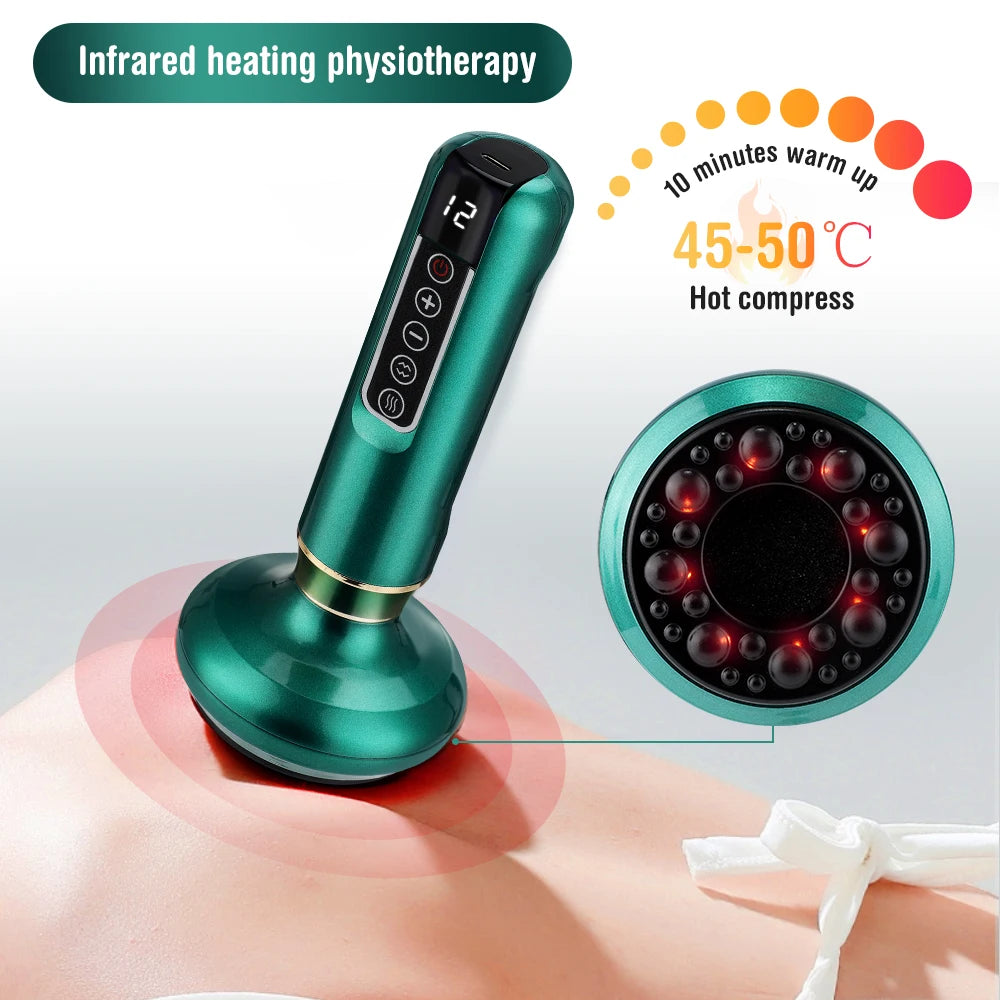 Electric Cupping Massager For Pain Relief And Muscle Therapy