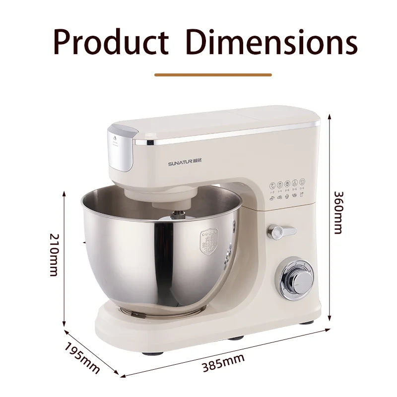 SUNATUR 2000W Stand Mixer All-In-One Kitchen Appliance