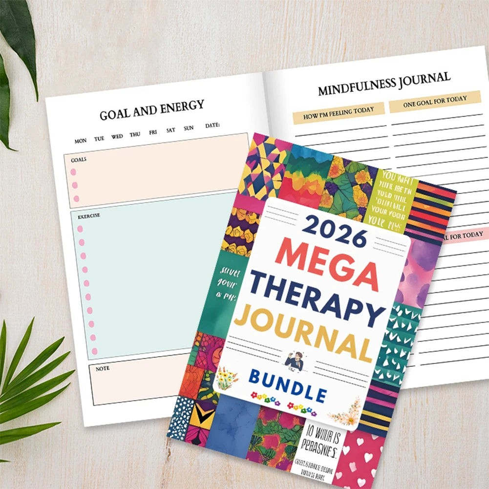 Mega Therapy Journal Trauma Recovery Guide Notebook