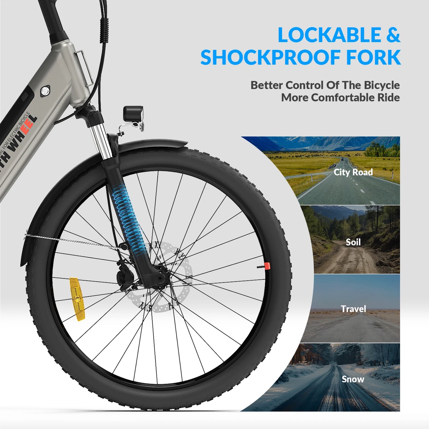 5TH WHEEL AB18 Electric Commuter Bike 700W Peak Motor