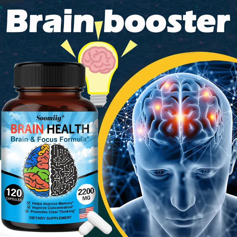 Soomiig Brain Booster, Energizing, Supports Cognitive Function With Vitamin B6 And B12