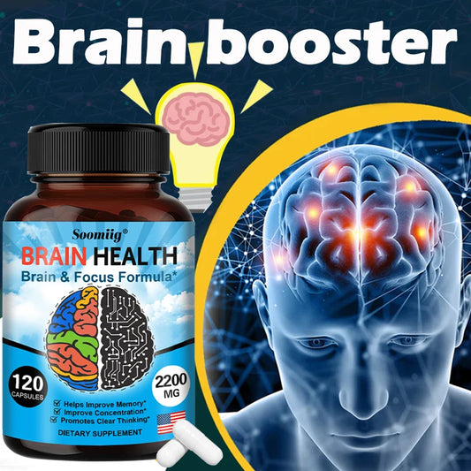 Soomiig 2200 Mg Brain Booster With Vitamin B6 B12 Memory