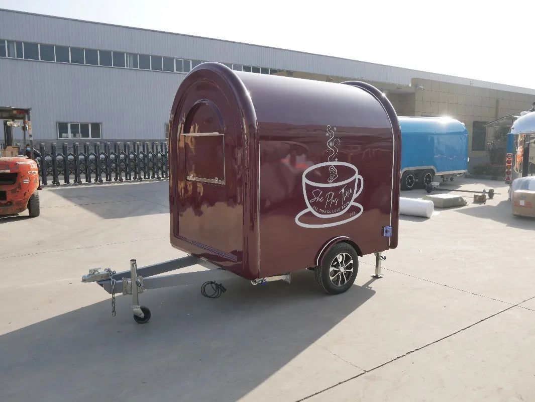Heavy Duty Mobile Street Food Trailer Ice Cream BBQ