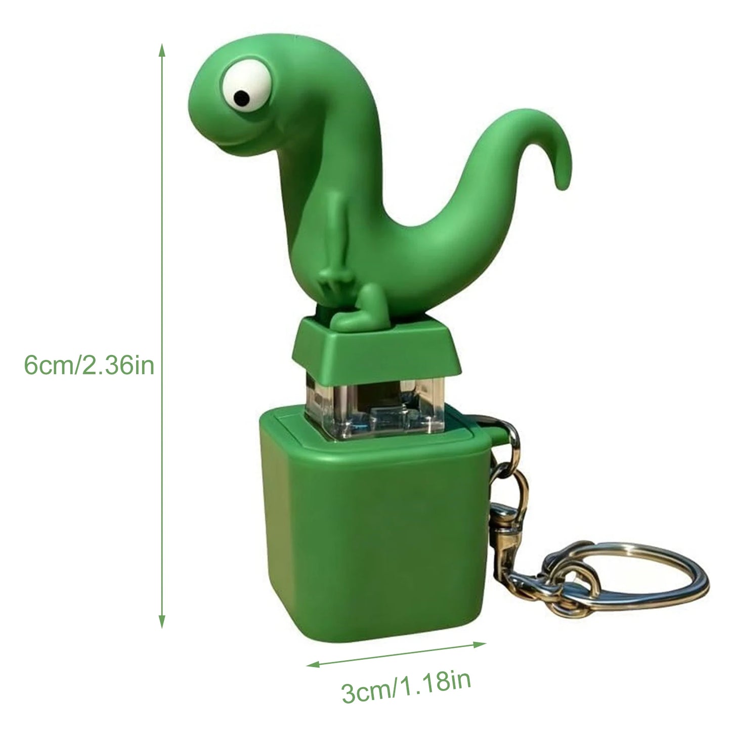 1-5PCS Lizard Fidget Keychain with LED Light & Squeeze Sound Funny Stress Relief Sensory Toy Rechargeable Keyring for Adult Kid