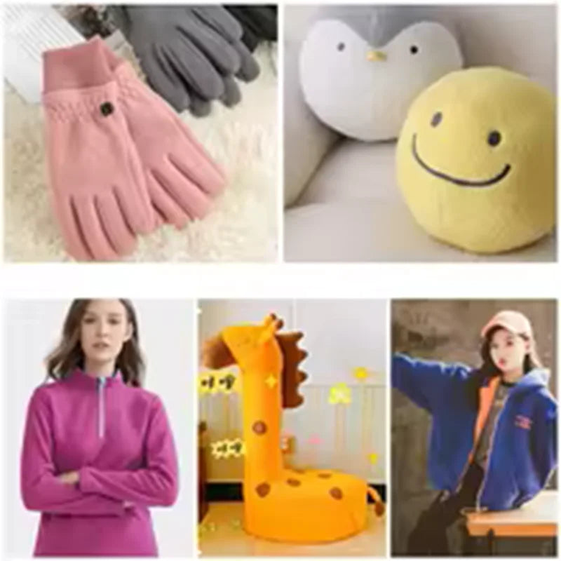 Thickened Anti-Pilling Polar Fleece Fabric Single-Sided Knitted Children's Clothing  Material Soft Warm Fabric for Kids' Wear