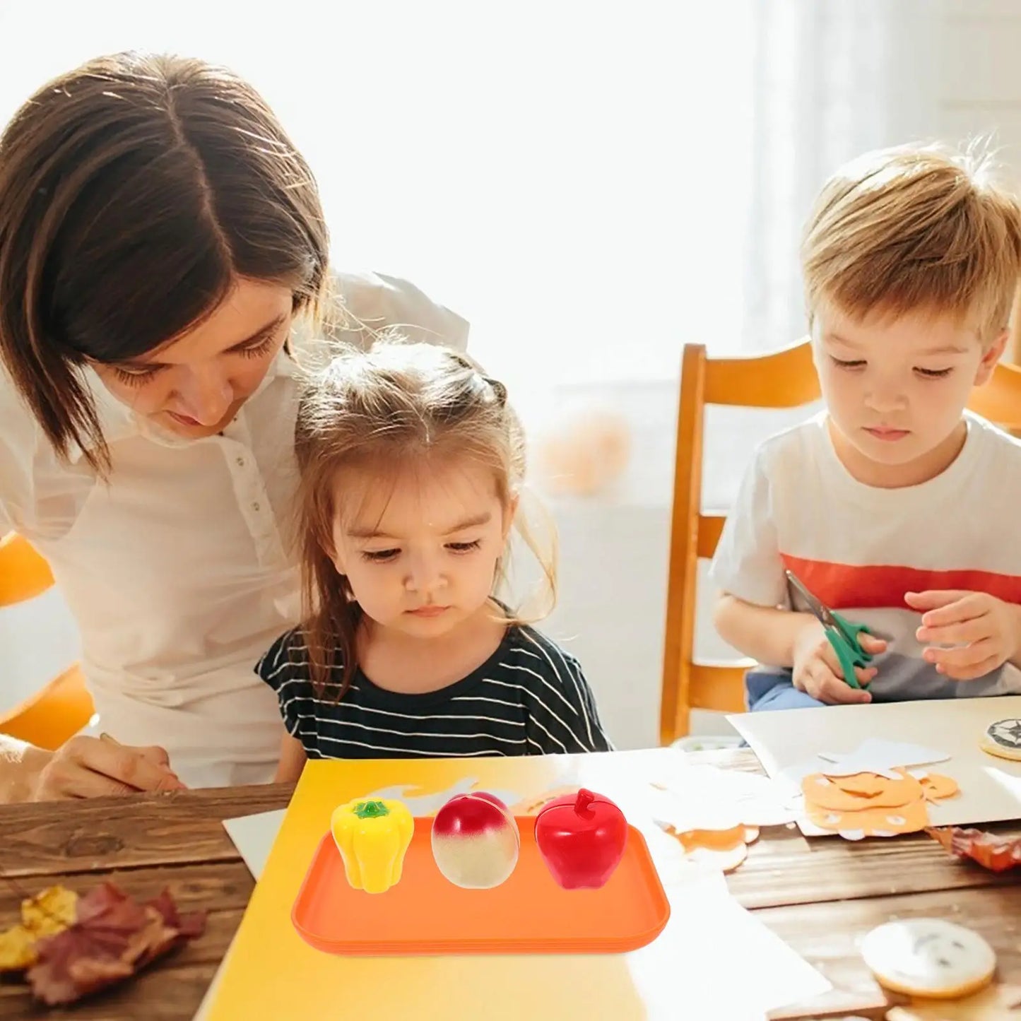 TOYMYTOY Simulation Cutting Fruit Toy Set Pretend Kitchen