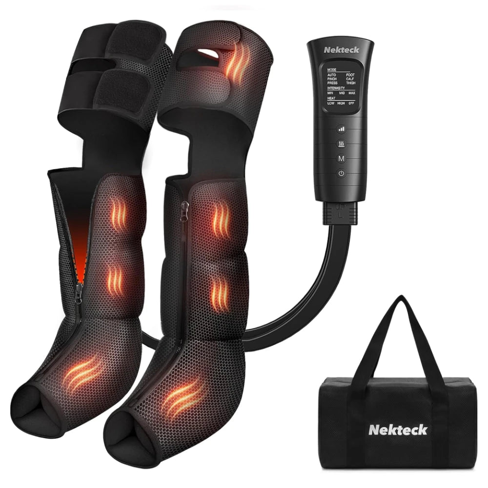 Nekteck Leg Compression Massager With Heat 2 Heats 6 Modes