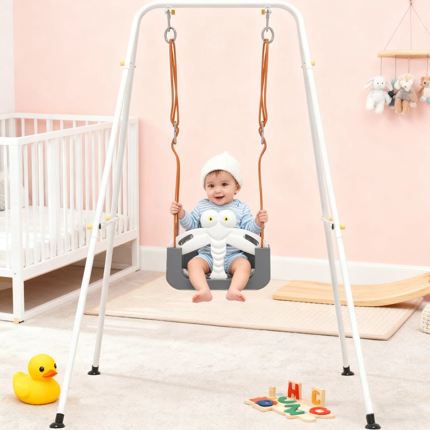 YUKOOL 3 In 1 Swing Set For Indoor Outdoor Playground