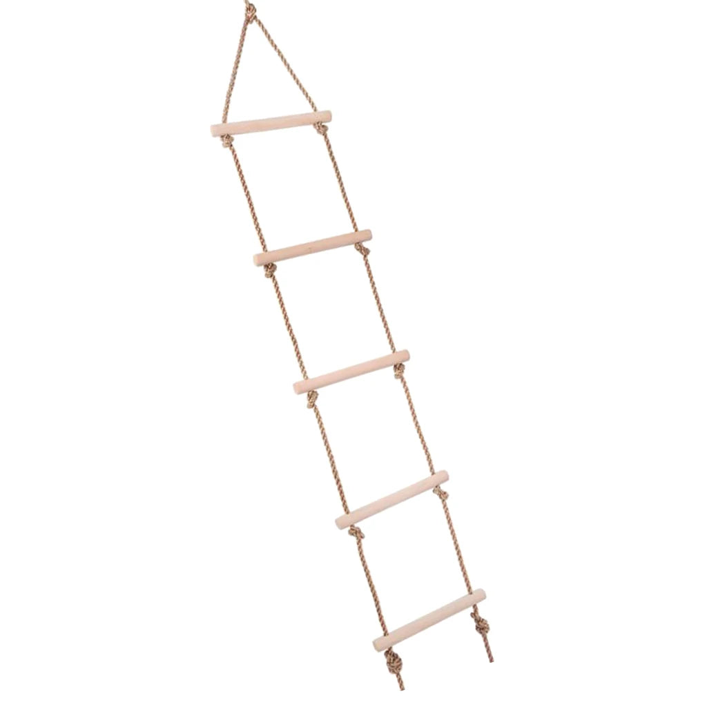 Wooden Rope Climbing Ladder For Kids Outdoor Playground Toy