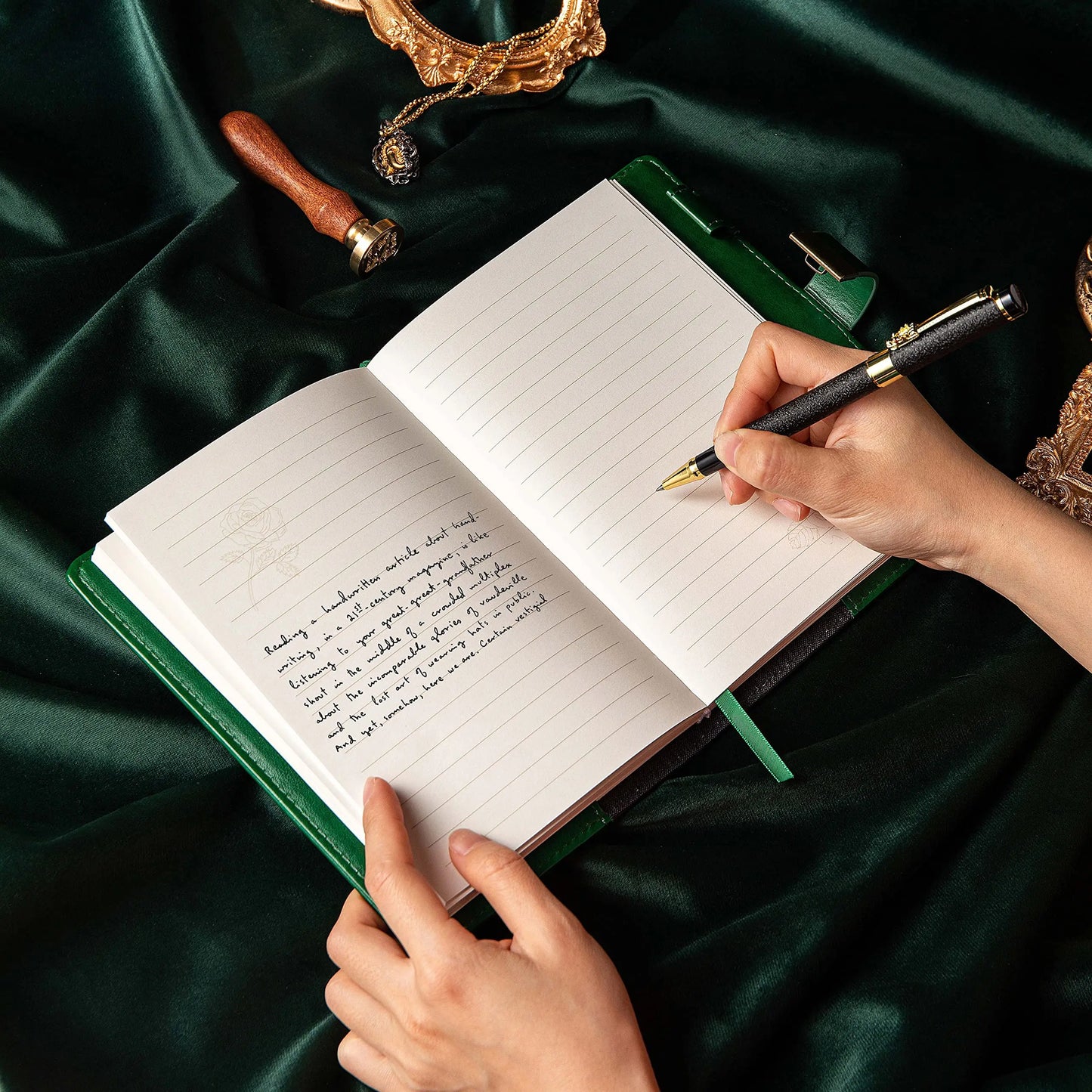 Digital Password Notebook With Lock PU Leather Privacy Diary