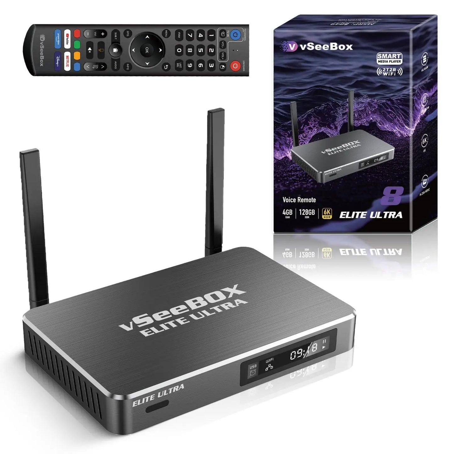 OTFHSPPMAWT VSeeBox Elite Ultra Streaming Box With Voice Control