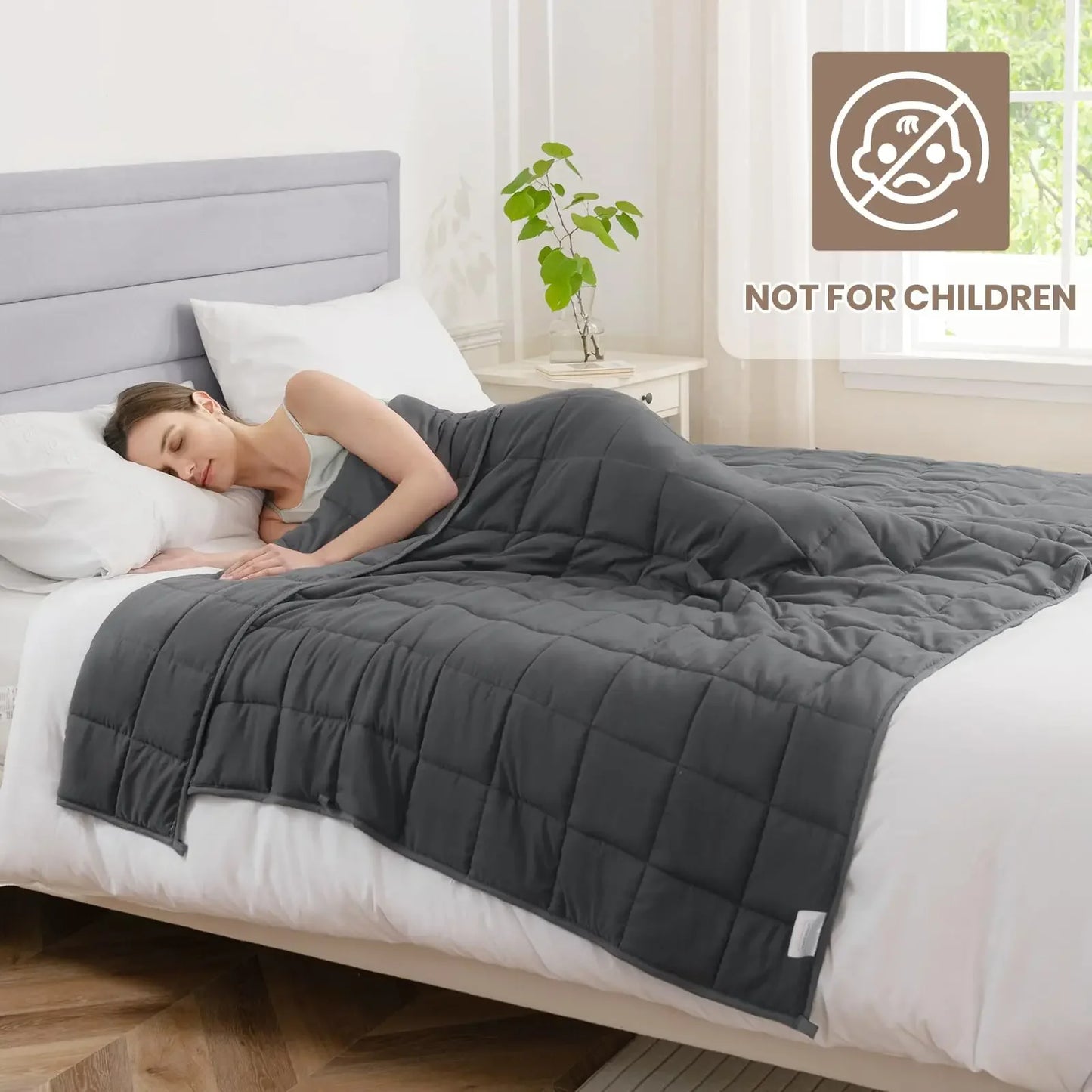 NONECN Weighted Blanket For Adults Sleep Improvement And Relaxation