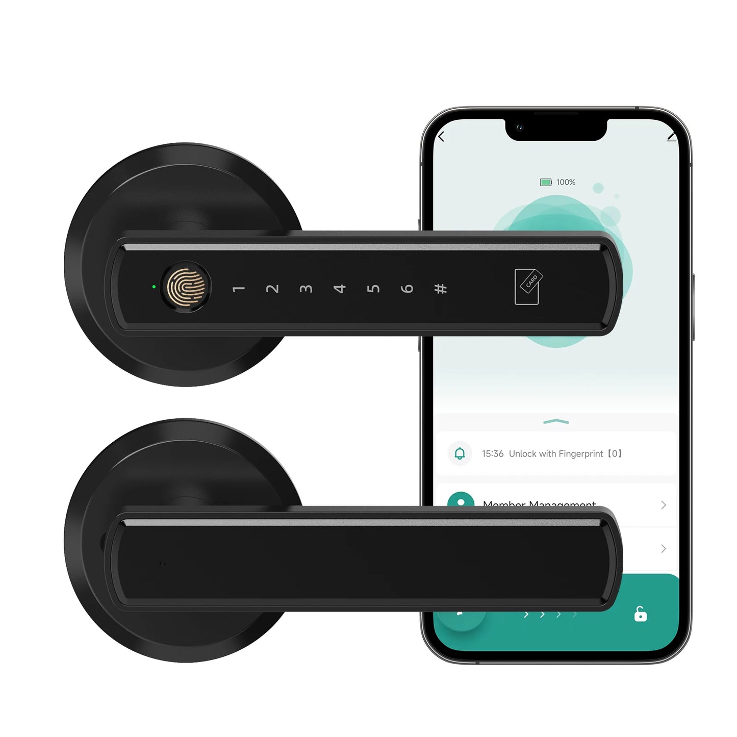 Viladepot Bluetooth Fingerprint Door Lock With App Control And Keypad
