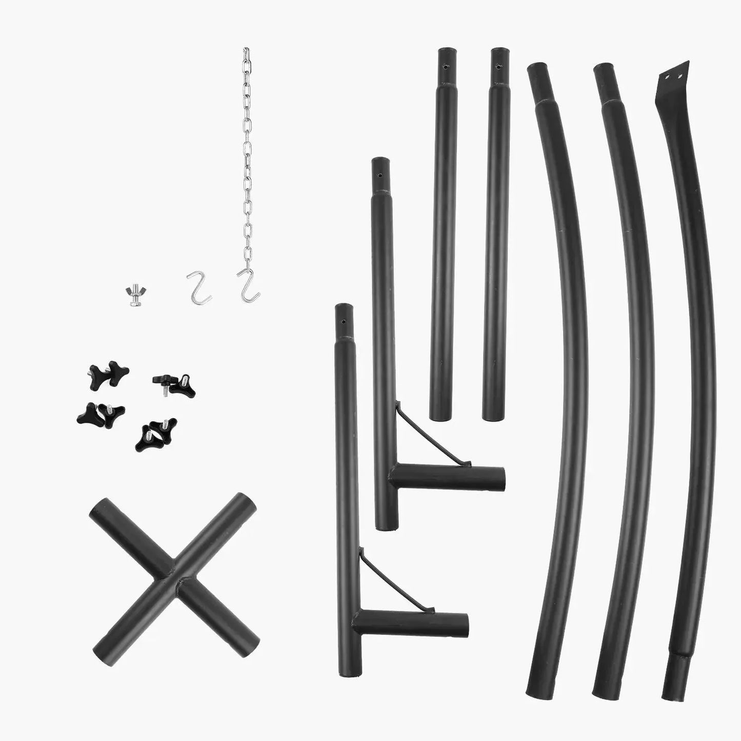 Hammock Chair Stand Solid Steel Frame With Hook for Porch Swing Hammock Chair Adjustable high 210cm