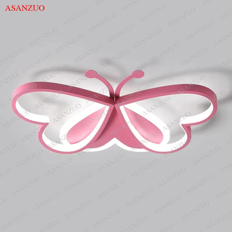 ASANZUO Butterfly Ceiling Light LED For Living Room Bedroom Study