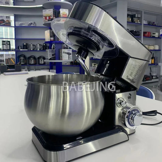 BABEJING 1200W Kitchen Mixer Electric Stainless Steel Kneading Machine