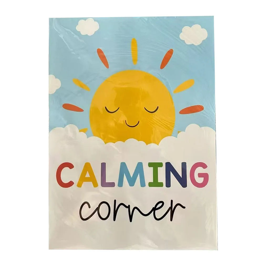 Calming Corner Posters for Classroom Mental Health and Emotions