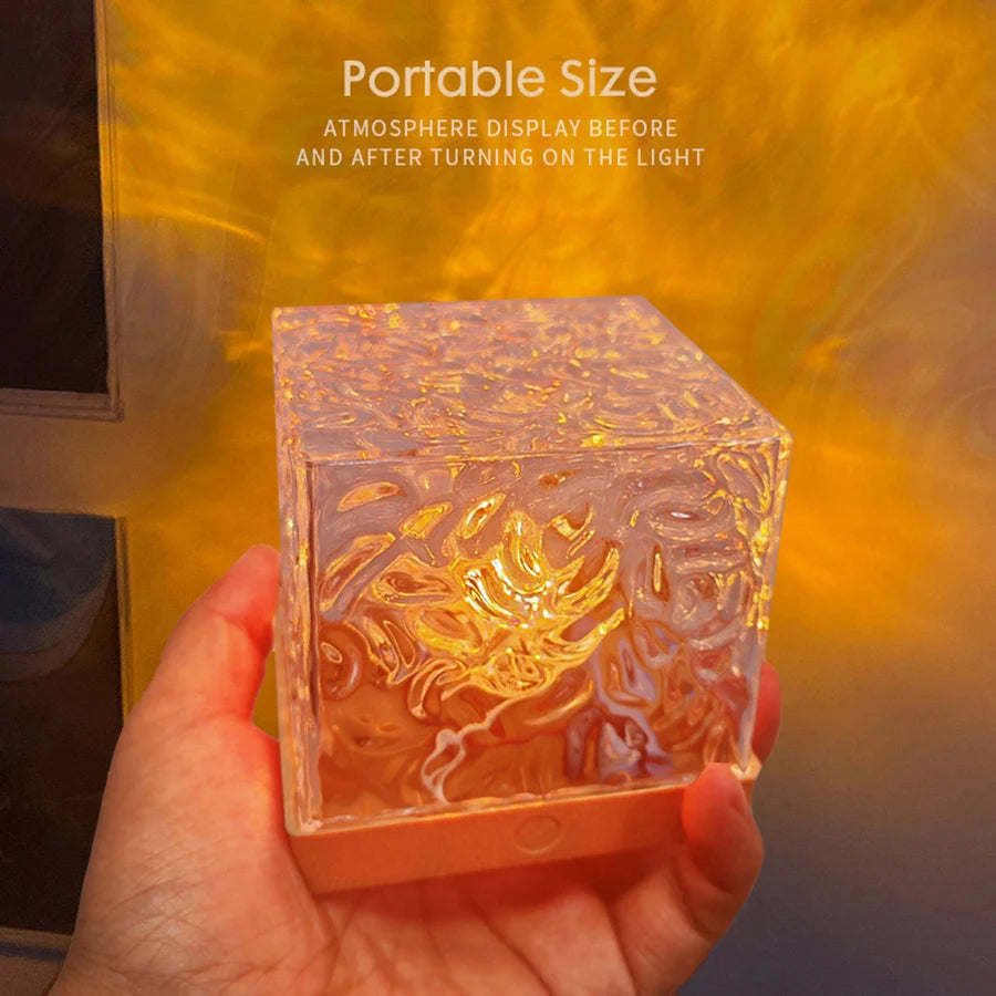 RTONTR RGB16 Water Ripple Ambient Light Rotating Table Lamp