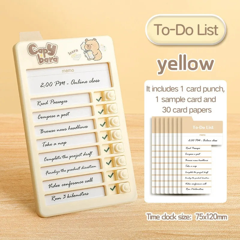 Self Discipline Checklist Board Reusable Daily Task Tracker Productivity