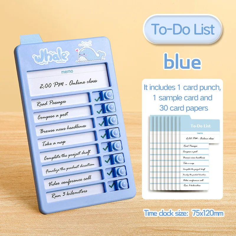 Self Discipline Checklist Board Reusable Daily Task Tracker Productivity