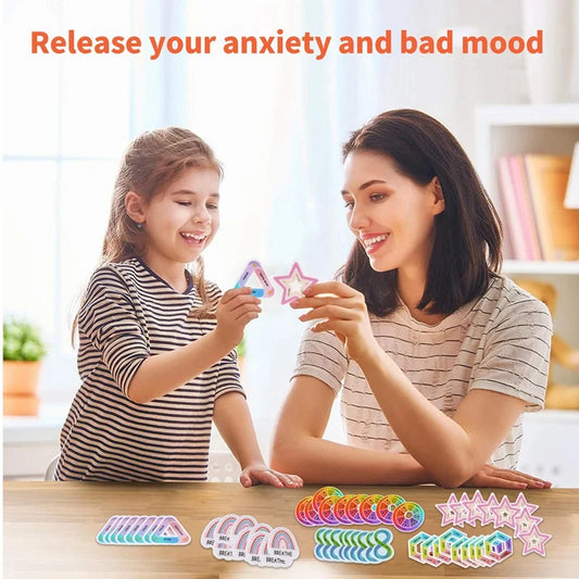 Calm Strips Anxiety Sensory Stickers Mood Calming Stress Relief 60 Pcs