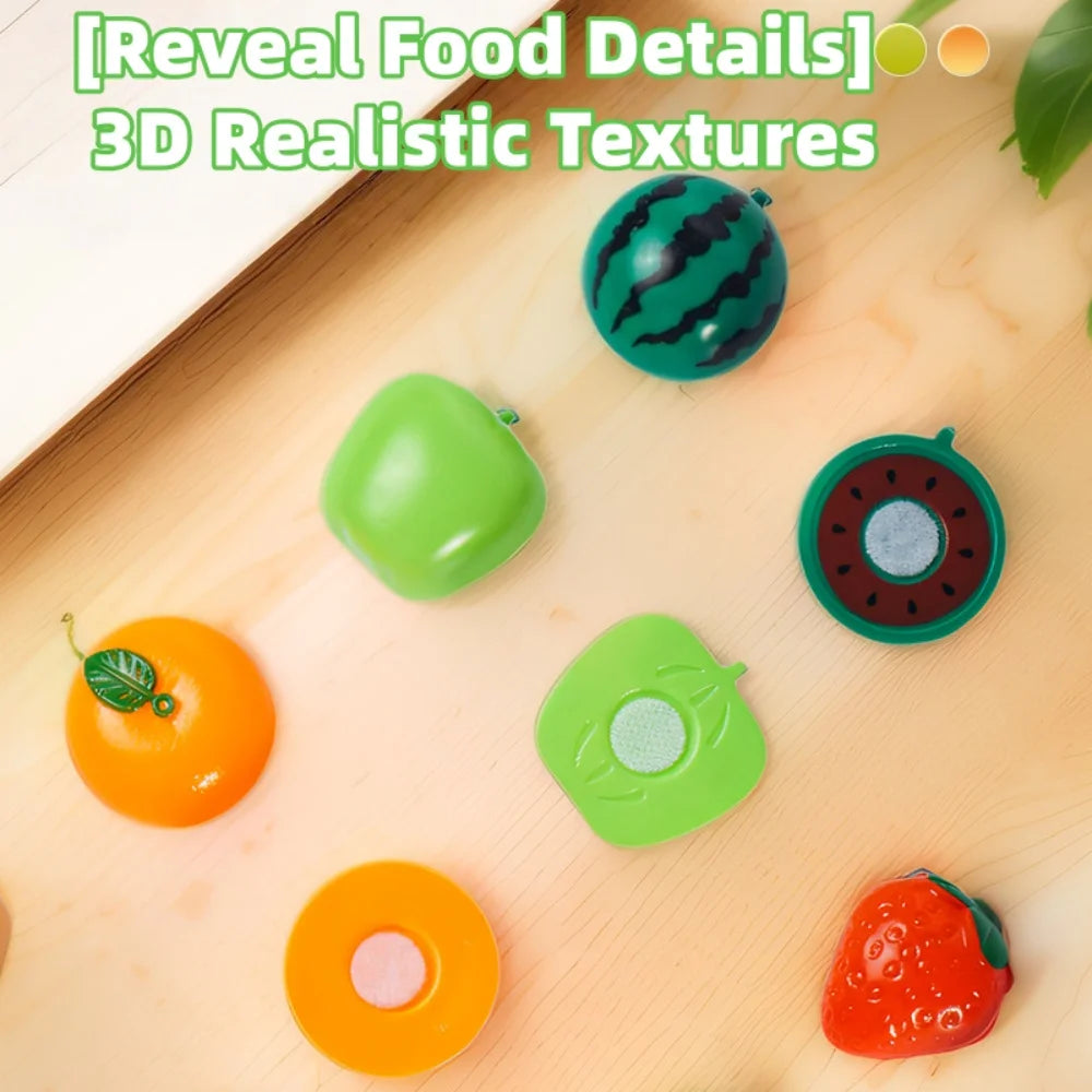Vegetable Cutting Toys Set for Kids Safe Kitchen Pretend Play