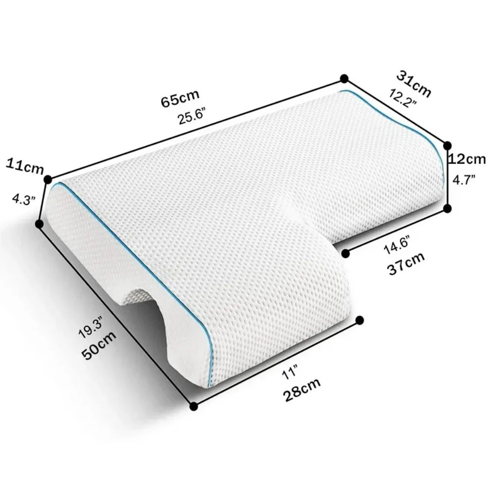 Orthopedic Memory Foam Pillow For Arm Pain Relief And Support