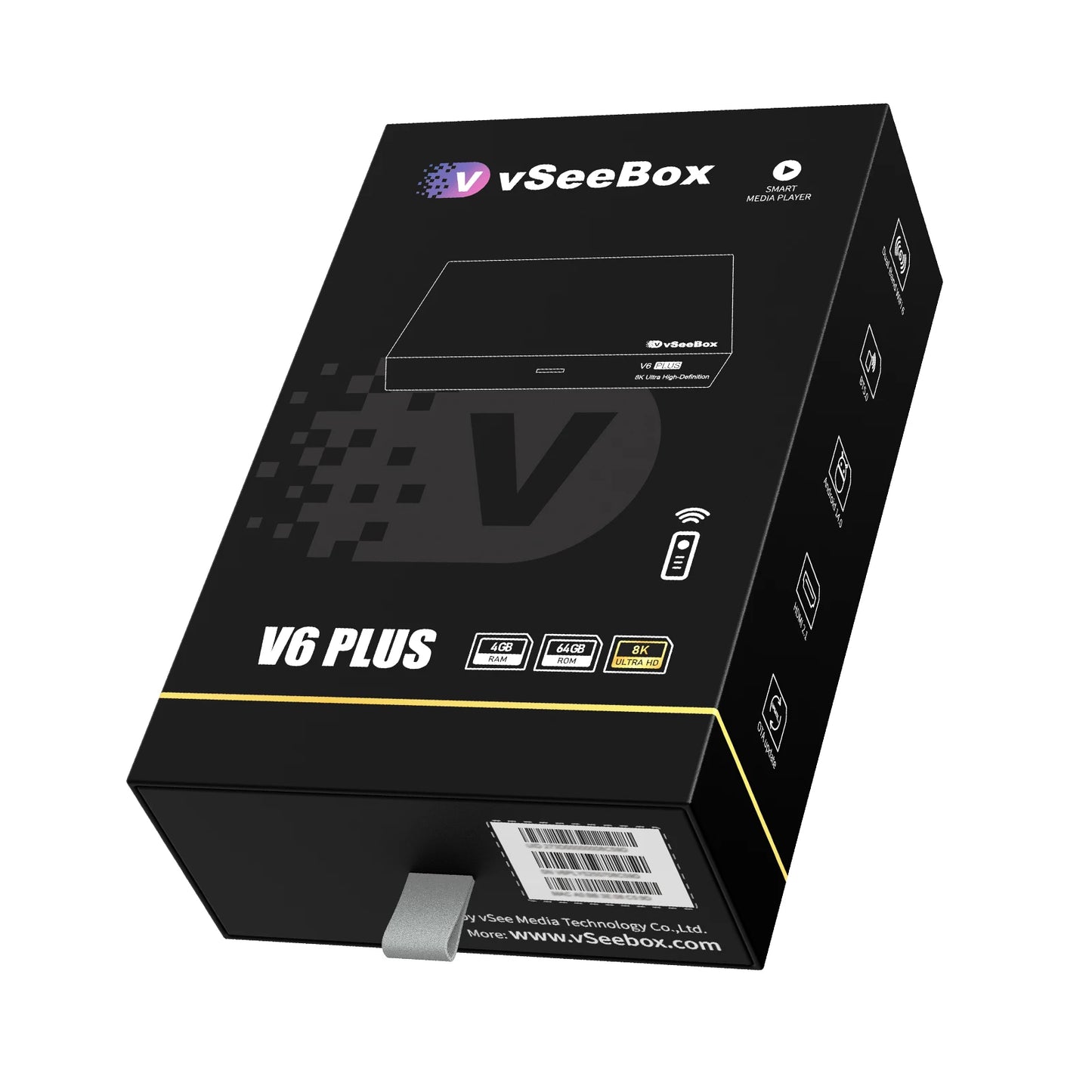 VseeCzydore VSeeBox V6 Plus 8K HD Voice Control Streaming Box