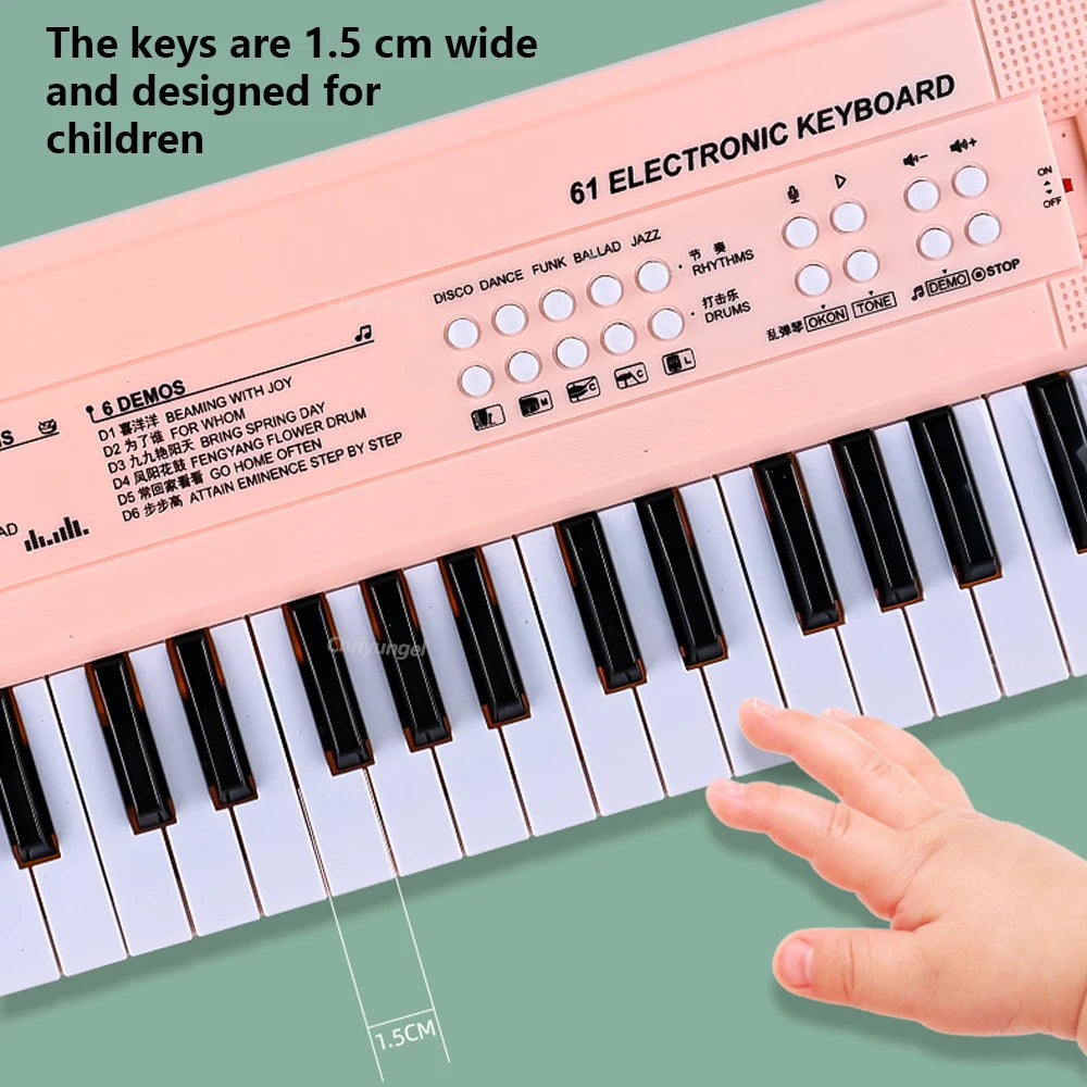 Chriyungel 37 Keys Electronic Piano Keyboards With Microphone Education Toy