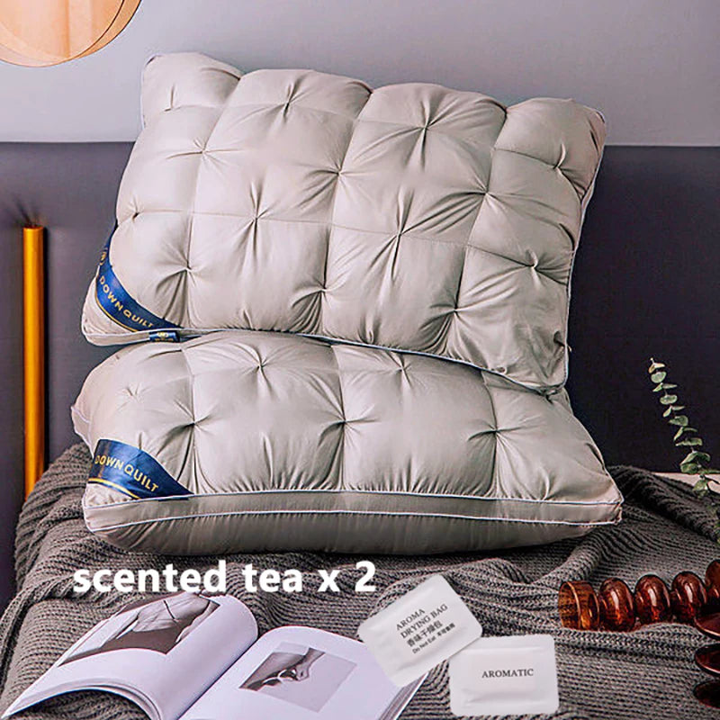 Two Piece Sleep Pillow Set Soft Supportive Pillows
